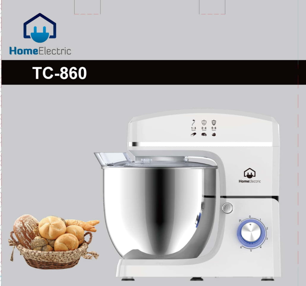 Home Electric Stand Mixer Power 1500W|10L Capacity|6 Speed|White Home Electric Stand Mixer Power 1500W|10L Capacity|6 Speed|White