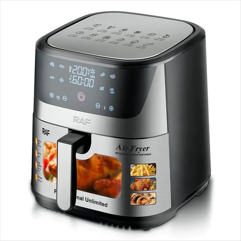 Raf Air Fryer, 1800Watts, 10Lit, Black