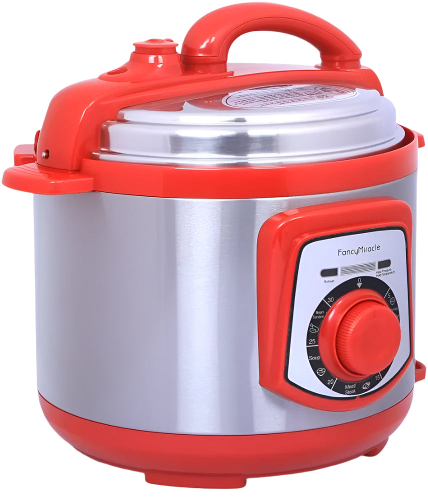 Fancy Miracle Pressure Cooker, 5Liter, Red