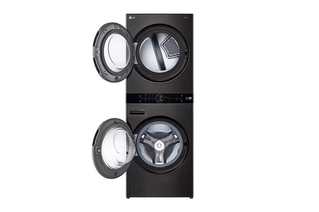 LG Front Load Washing Machine A, 17KG Wash & 16KG Dryer, 1100Rpm, Black Steel