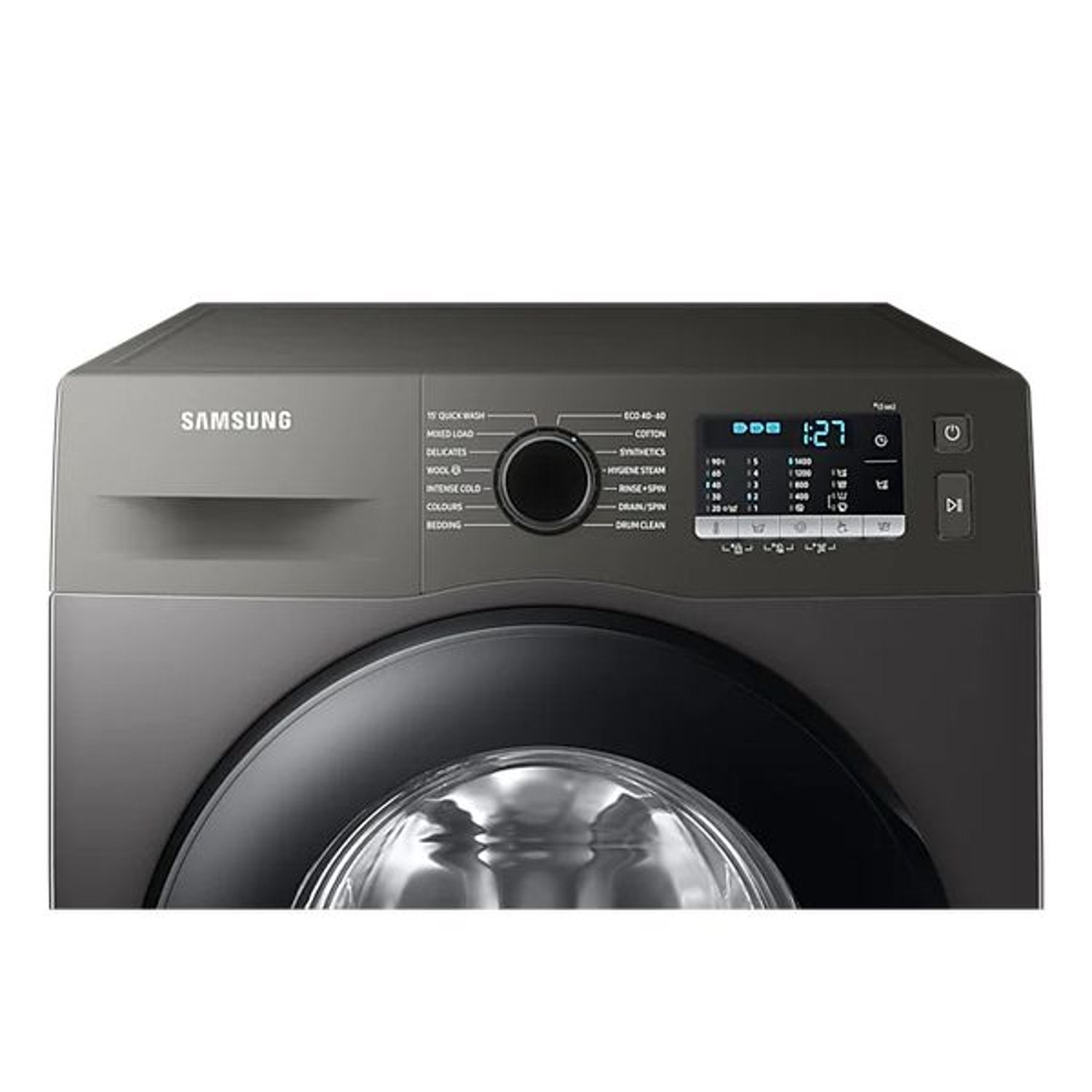 Samsung Washing Machine Front loading Washer with Eco Bubble, Hygiene Steam, 8KG, Silver