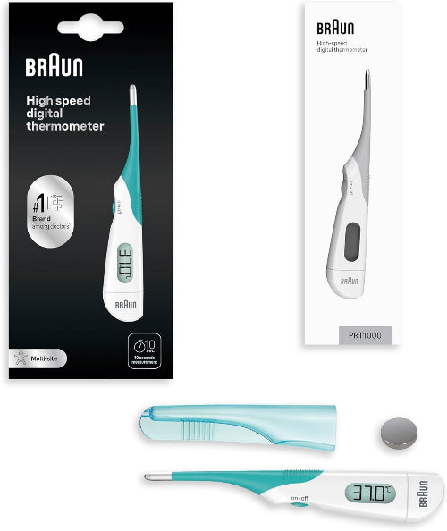 Braun Thermometer, Readings as Fast as 10 Seconds, White