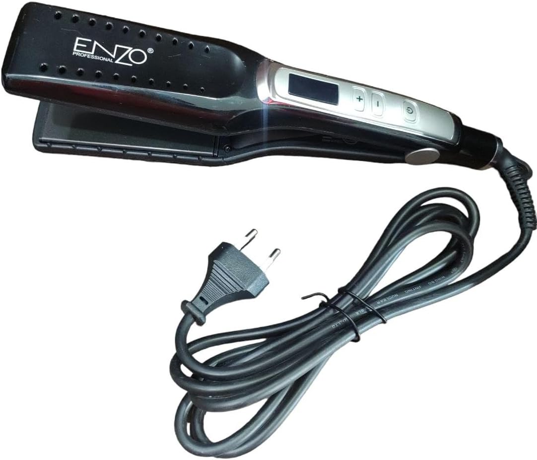 Enzo Hair Straightener Ceramic, 45Watts, Black