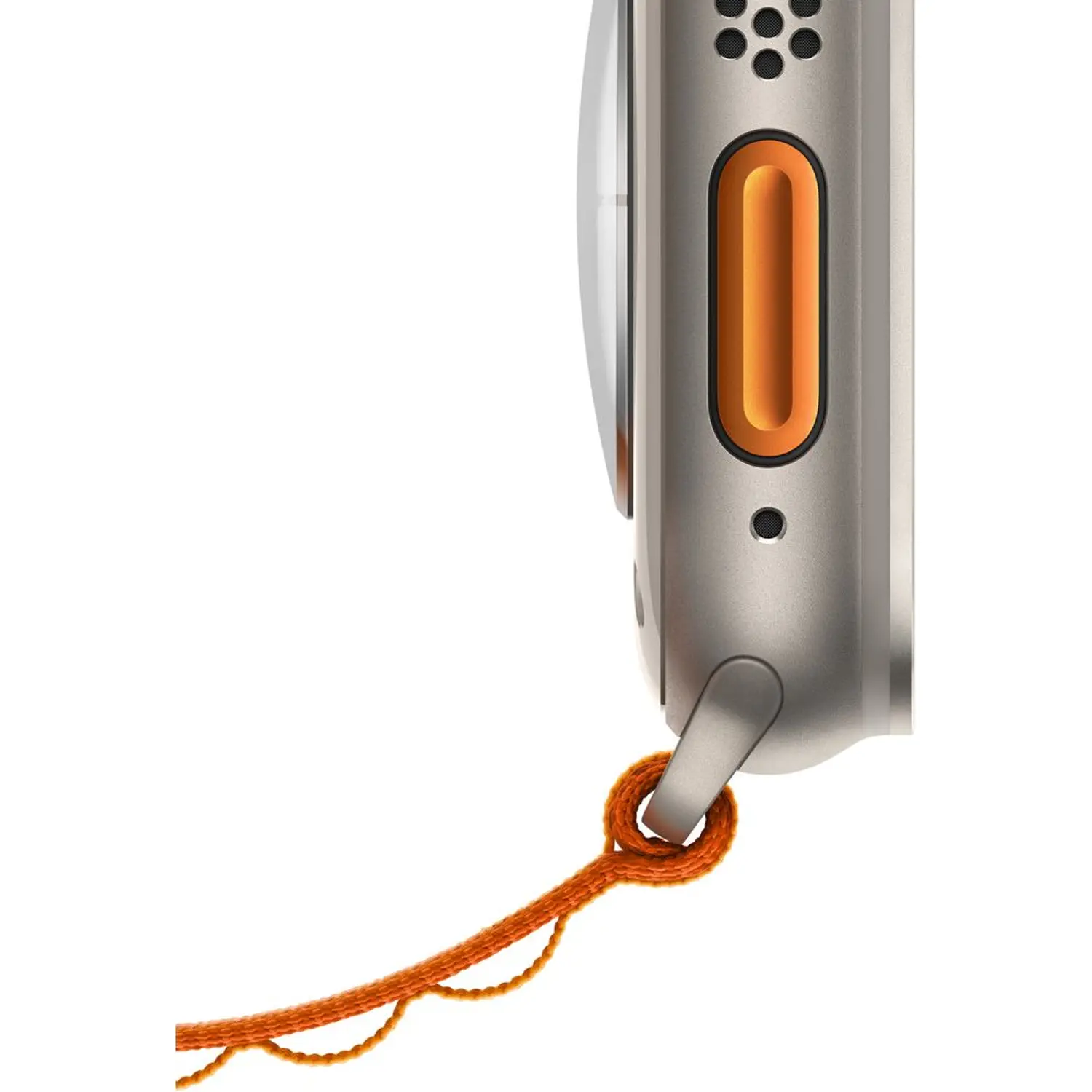 Apple Watch Ultra GPS + Cellular 49Mm, Titanium Case with Yellow/Beige Trail Loop, S / M