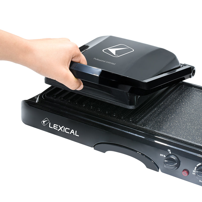 Lexical Contact Grill, 1600Watts, Black Lexical Contact Grill, 1600Watts, Black