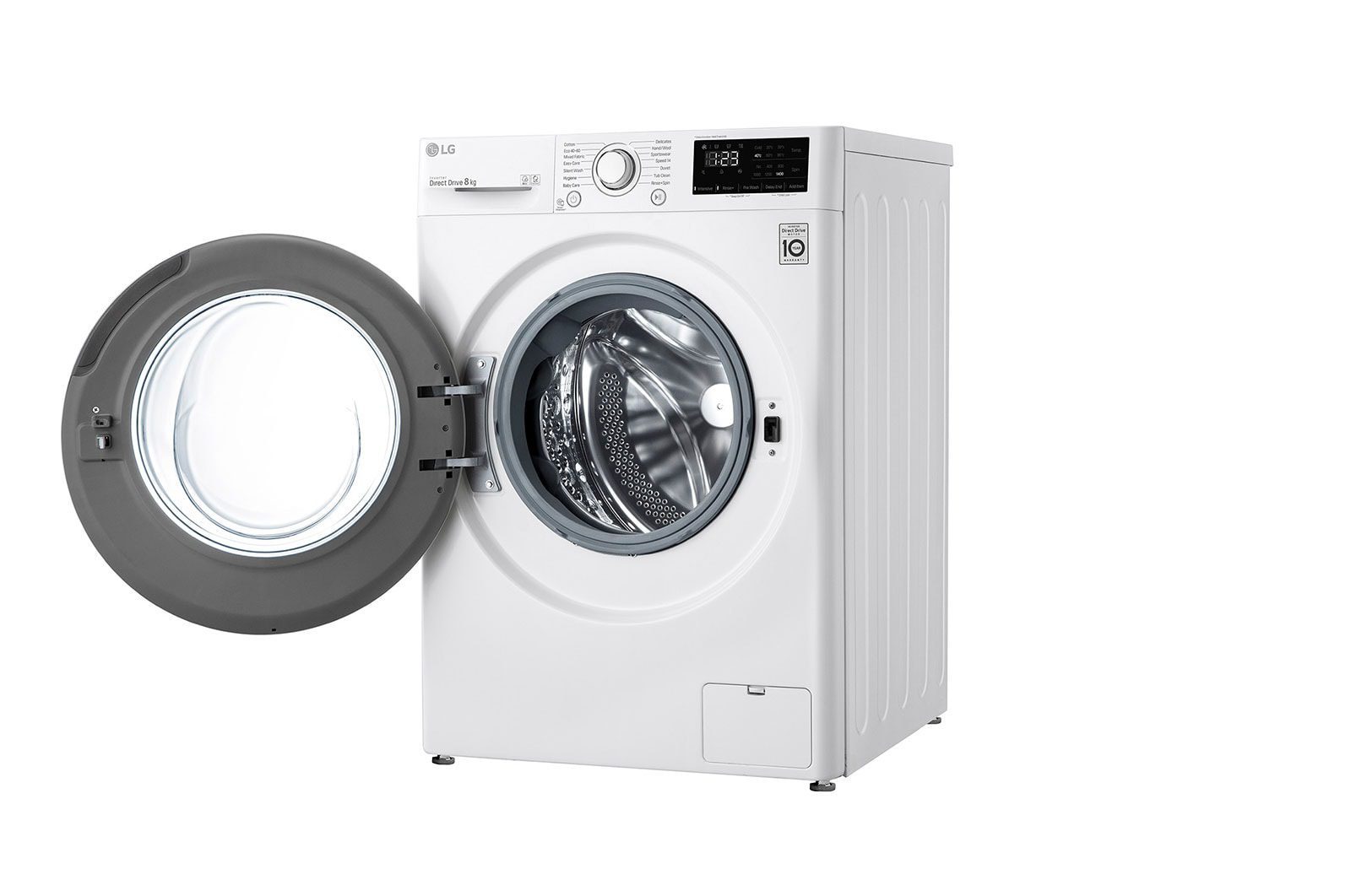 LG Front Load Washing Machine A+++, 8KG, 1200RPM, White
