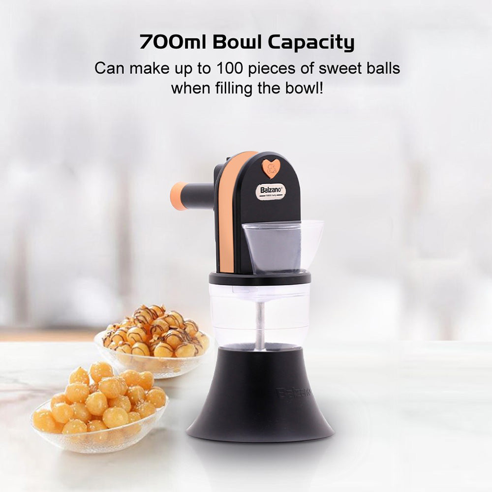 Balzano Sweet ball Maker, 700Ml, 10Watts, Black Balzano Sweet ball Maker, 700Ml, 10Watts, Black