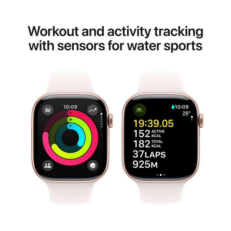 Apple Watch Series 10 GPS 42Mm, Rose Gold Aluminium Case, Light Blush Sport, (Demo Unit)