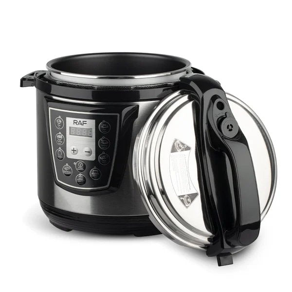 Raf Pressure Cooker, 6Lit, 1000Watts, Stainless Steel