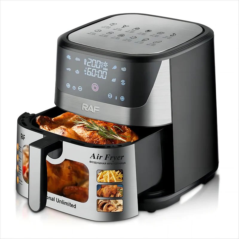 Raf Air Fryer, 1800Watts, 10Lit, Black