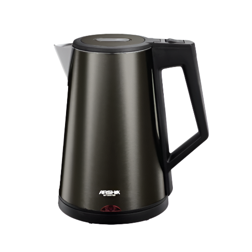 Arshia Electric Kettle, 1.7Lit, 2200Watts, Black Steel Arshia Electric Kettle, 1.7Lit, 2200Watts, Black Steel