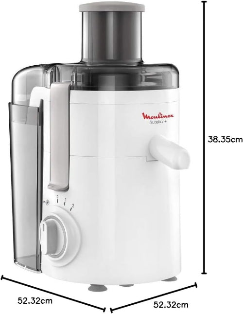 Moulinex Frutelia Juicer, 400Watts, White Moulinex Frutelia Juicer, 400Watts, White