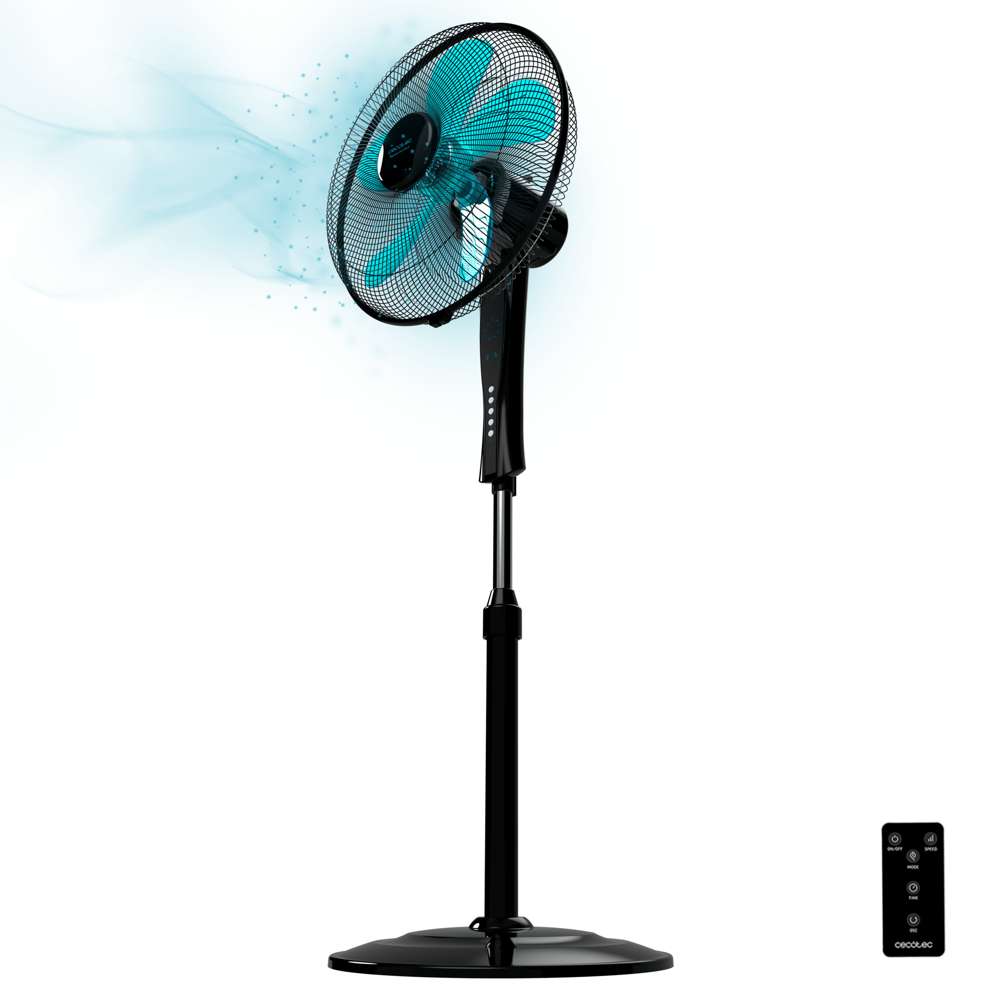 Cecotec Stand Fan, 16Inch, 3Blades, 50Watts, Black