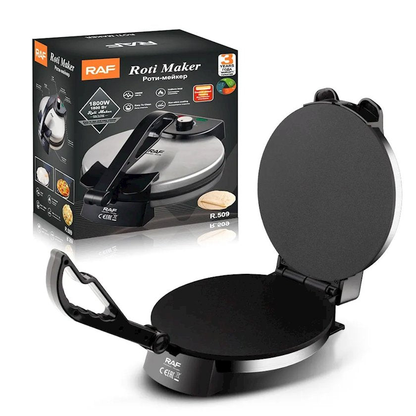 RAF Roti Maker, 1800 Watts, Black RAF Roti Maker, 1800 Watts, Black
