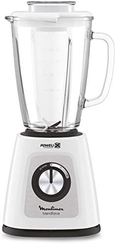 Moulinex Blend force Glass Blender, 1.75Lit, 700Watts, White Moulinex Blend force Glass Blender, 1.75Lit, 700Watts, White