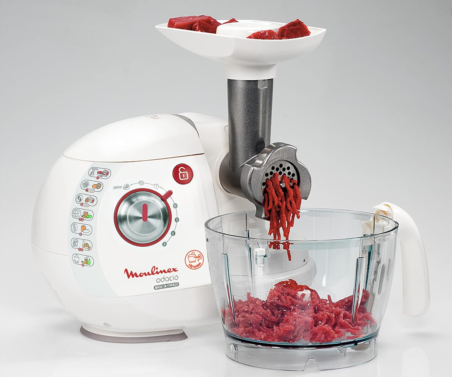 Moulinex Food Processor, 38Functions, 900Watts, White Moulinex Food Processor, 38Functions, 900Watts, White