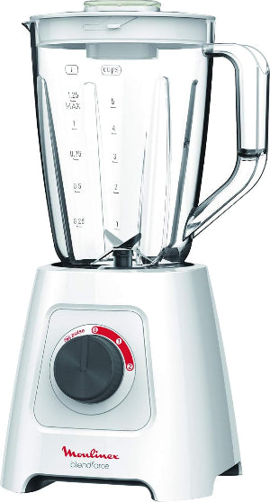 Moulinex Blend force Blender, 2Lit, 600Watts, White Moulinex Blend force Blender, 2Lit, 600Watts, White
