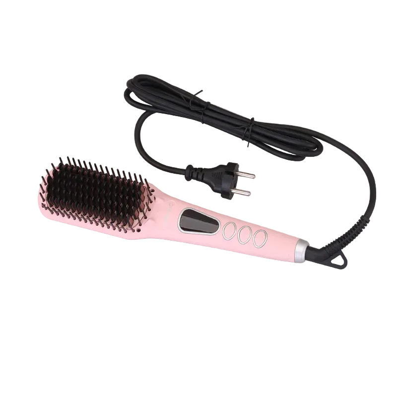 Enzo Hair Straightener Brush, 65Watts, Multi Color