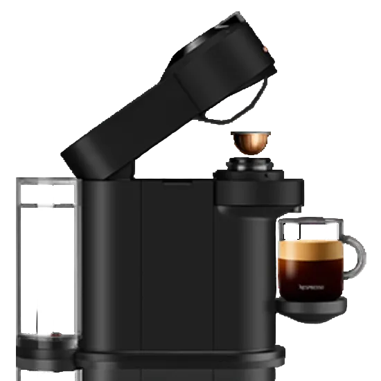 Nespresso Coffee Maker Machine - Vertuo Next Deluxe Dark Chrome
