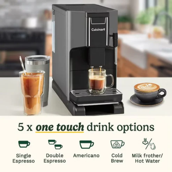 Cuisinart Fully Automatic Espresso Machine, 1.5Lit, 1690Watts, Black Cuisinart Fully Automatic Espresso Machine, 1.5Lit, 1690Watts, Black