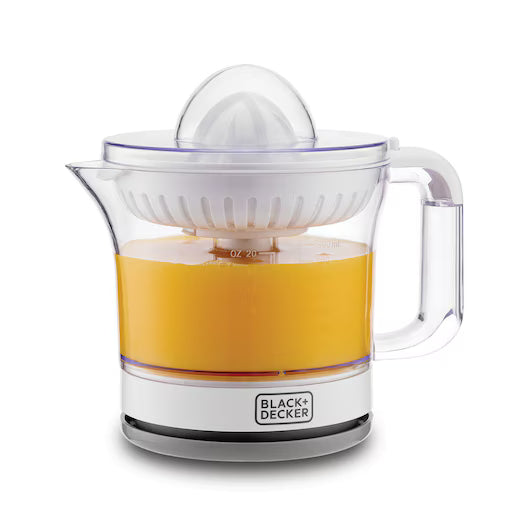 Black & Decker Citrus Juicer, 600Ml, 25Watts, White