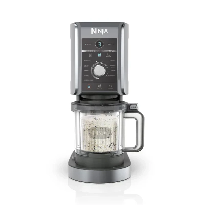 Ninja Cremai Deluxe Ice Cream Maker & Frozen Dessert Maker, 3Tubs, 10 in 1 Frozen, 2-in-1 Flavour