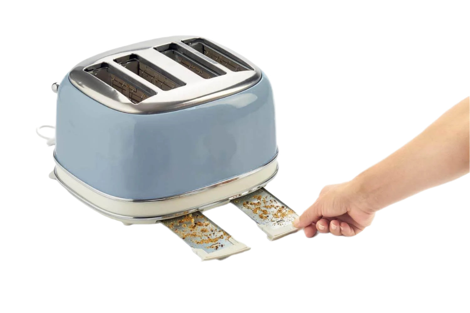 Ariete Toaster 4 Slice, 1600Watts, Blue Ariete Toaster 4 Slice, 1600Watts, Blue