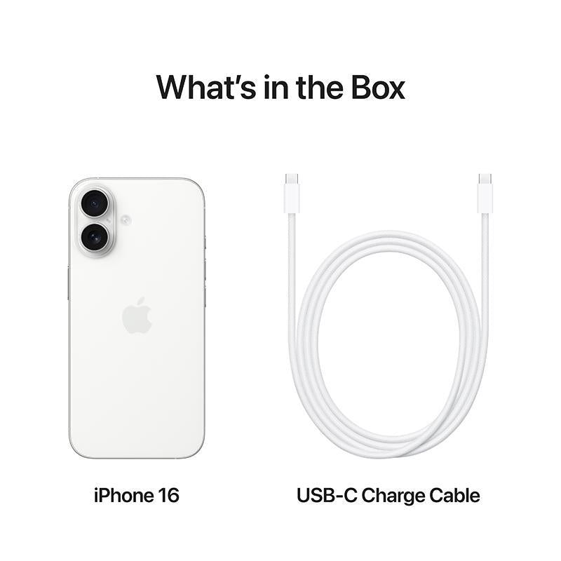 iPhone 16, 128GB, White
