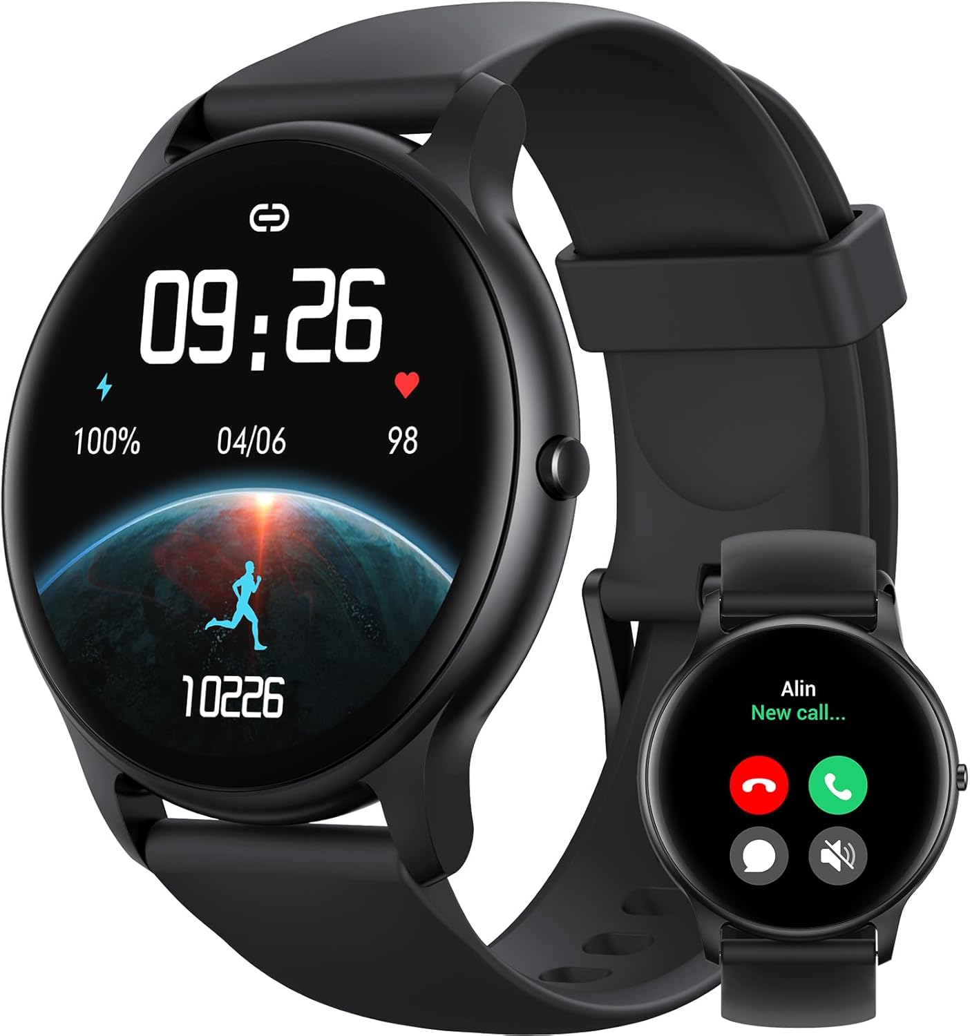 Vikusha Smart Watch, Black