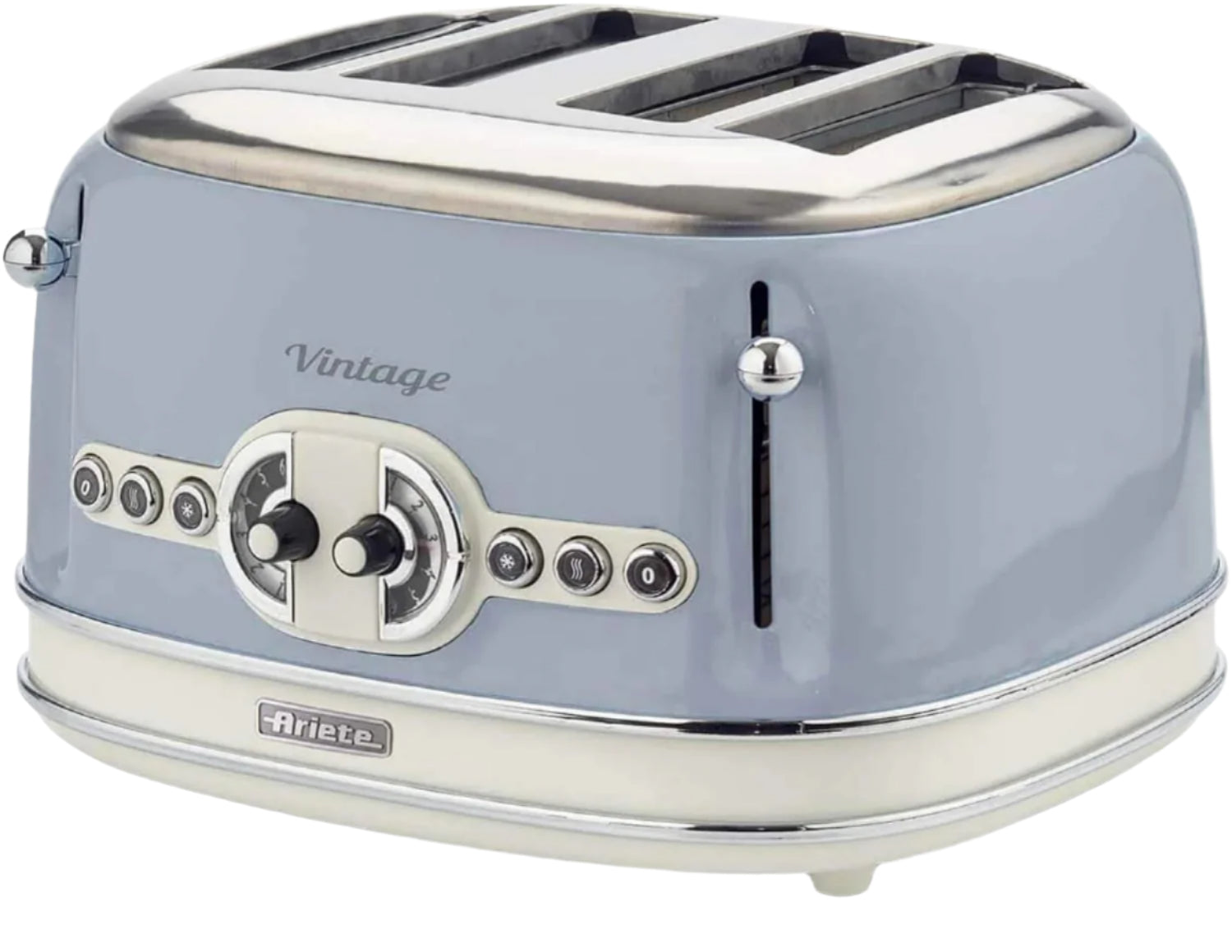 Ariete Toaster 4 Slice, 1600Watts, Blue Ariete Toaster 4 Slice, 1600Watts, Blue
