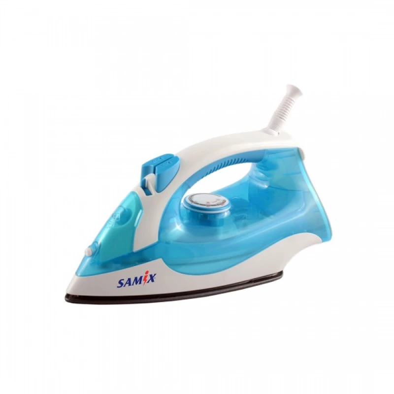 Samix Steam Iron, Non Stick Soleplate, Button for steam & Water Spray, 1800Watts, Blue