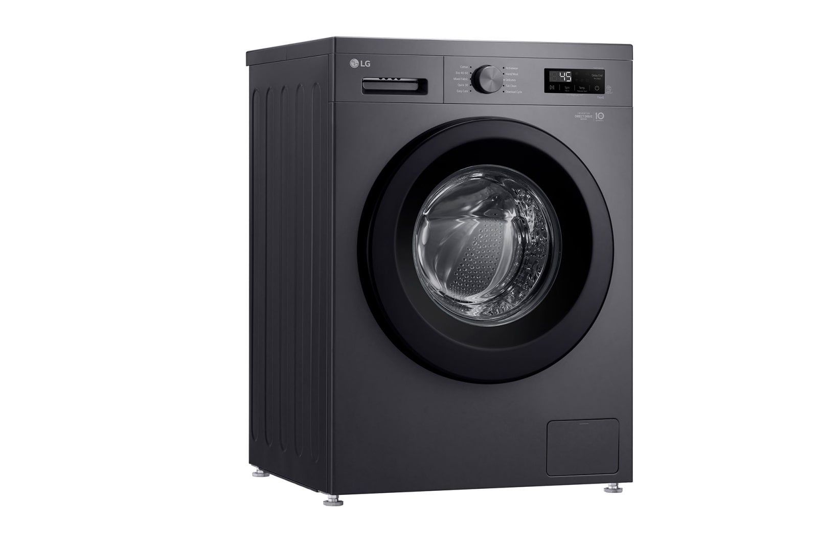 LG Front Load Washing Machine A+++, 8KG, 1200RPM, Midnight Black