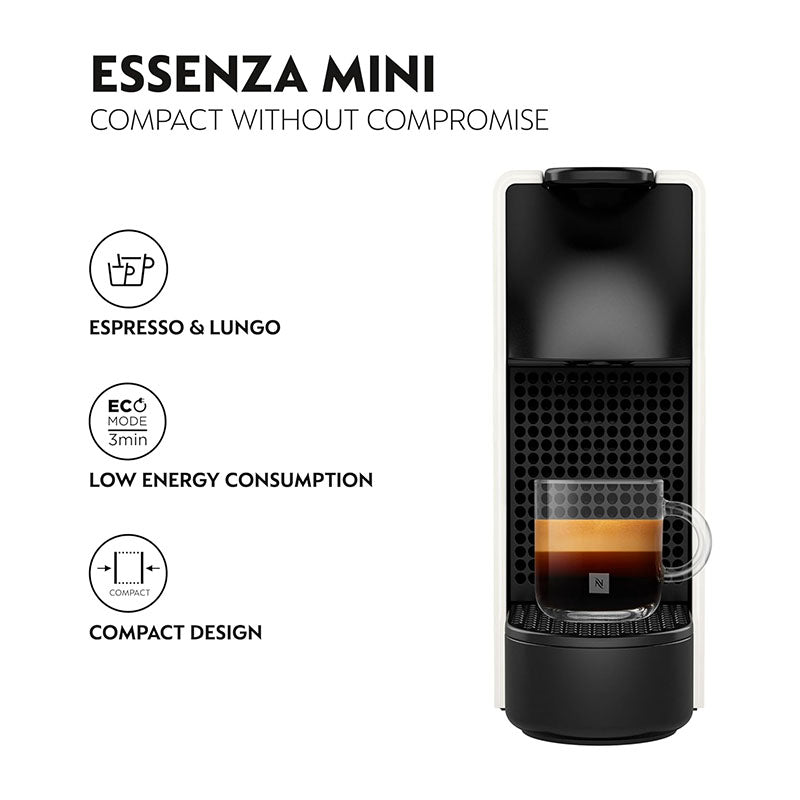 Nespresso Coffee Maker Machine - Essenza Mini C30 White