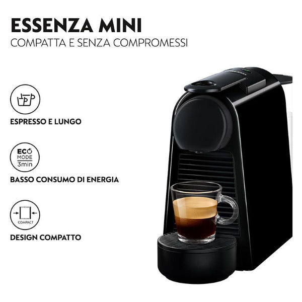 Nespresso Coffee Maker Machine, Essenza Mini D30, No Milk, Black