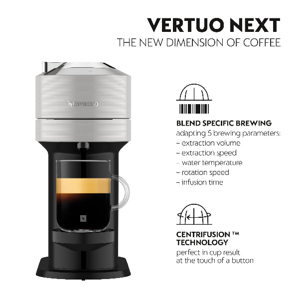 Nespresso Coffee Maker Machine Vertuo Next - Silver