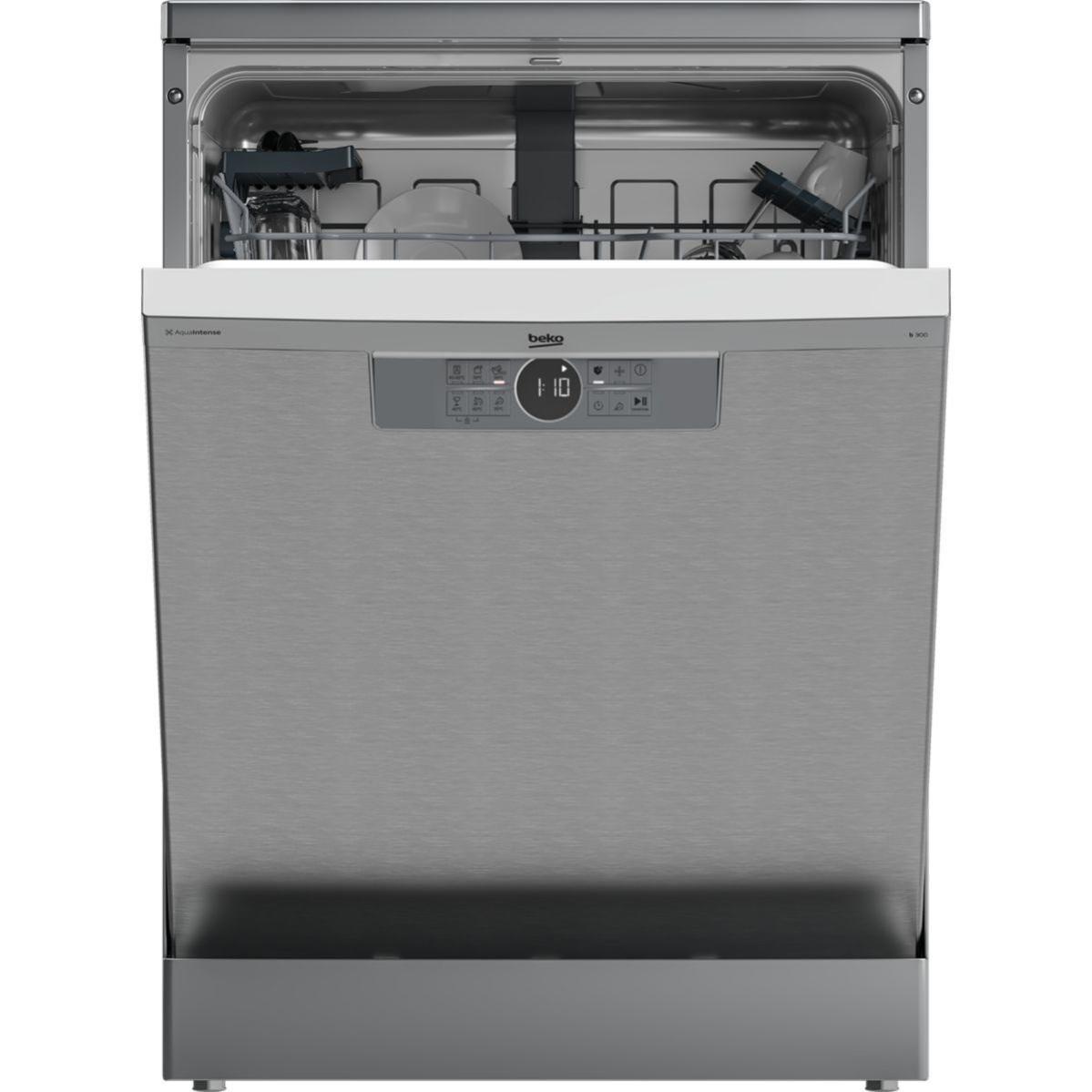BDFN26460X/Beko Dishwasher 6 Programs , silver,3 sprays