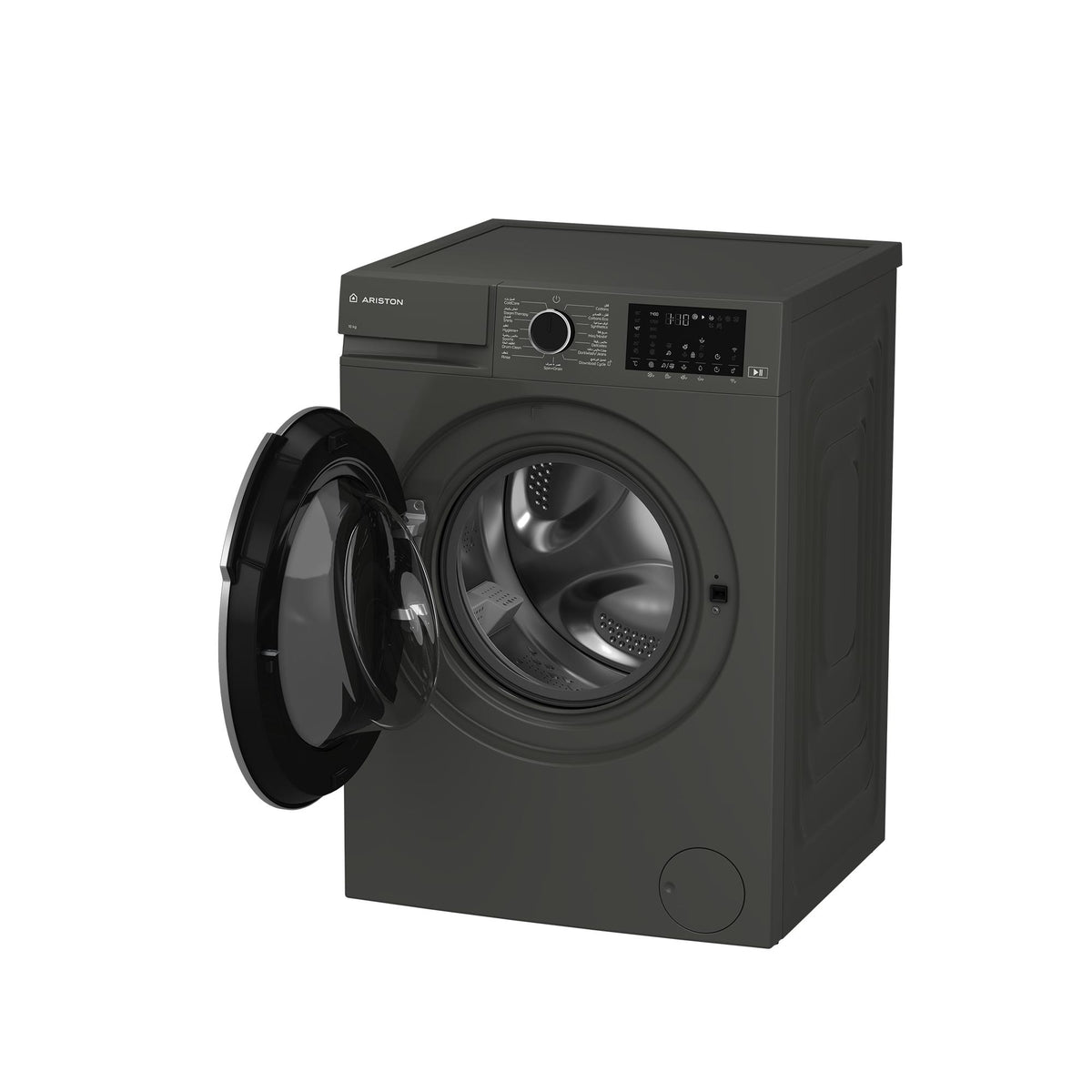 Ariston Front Load Washing Machine A+++, 10KG, 1400RPM, Manhattan Grey,