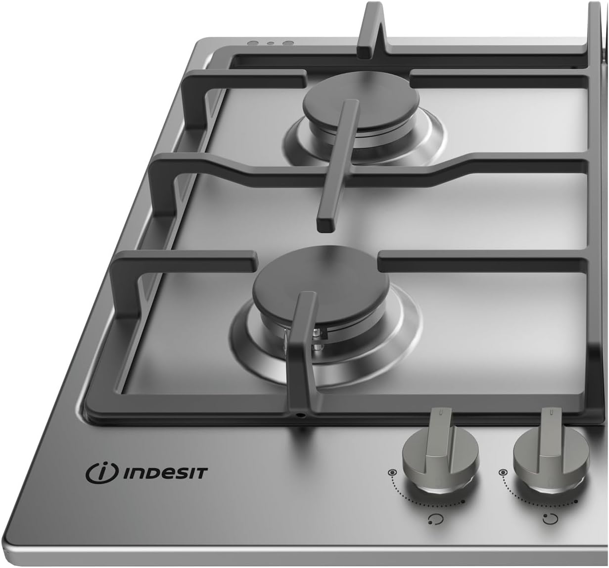 Indesit Built in Hob, 60Cm, Cast Iron, Full Safety, Stainless Steel Indesit Built in Hob, 60Cm, Cast Iron, Full Safety, Stainless Steel