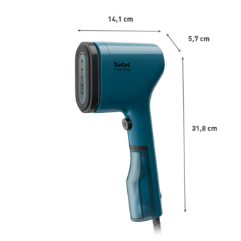 Tefal Pure POP Handheld Garment Steamer, 70Ml, 1300Watts, Alpine Blue