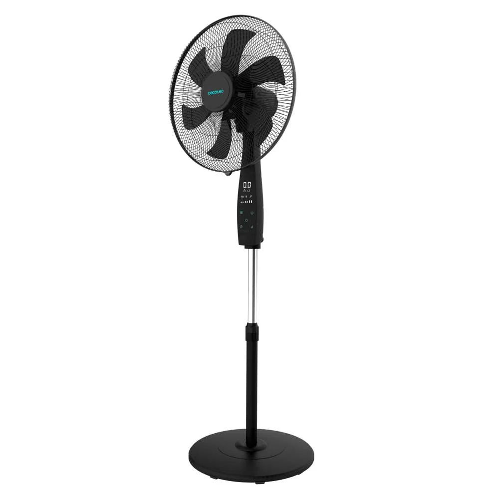 Cecotec Stand Fan with Remote Control, 18inch, 6Blades, 70Watts, Black