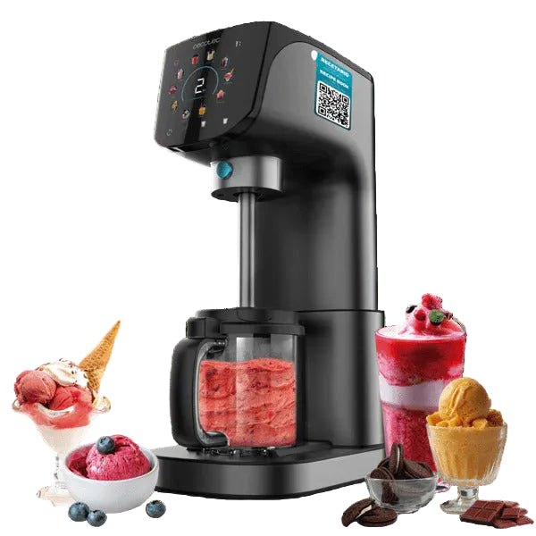 Cecotec Ice Cream Maker, 10 programs, 2.1L Capacity, three 700 Ml bowl, Black Cecotec Ice Cream Maker, 10 programs, 2.1L Capacity, three 700 Ml bowl, Black