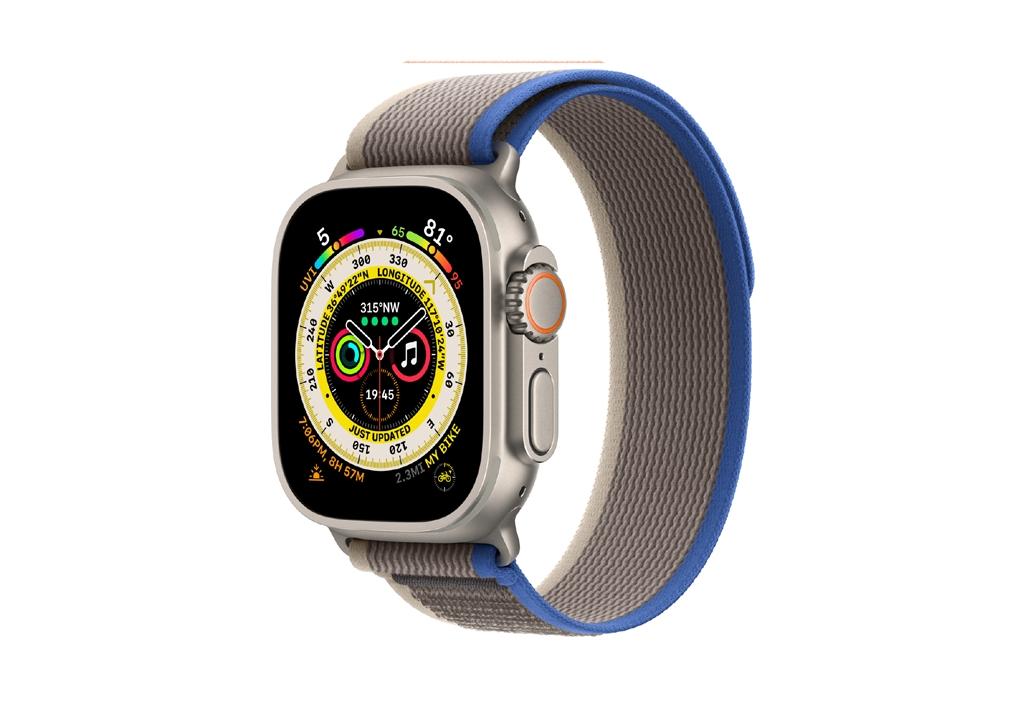 Watch Ultra Gps + Cellular 49Mm Titanium Case With Blue/Gray Trail Loop - S/M