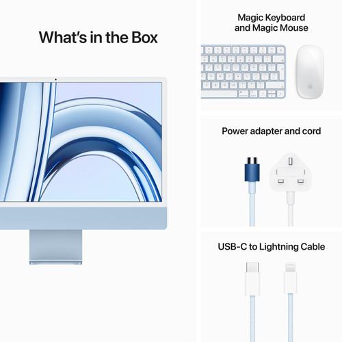 MQRC3AB/A/Apple 24-inch iMac with Retina 4.5K display: Apple M3 chip with 8?core CPU and 8?core GPU, 256 / 24 / M3 Chip