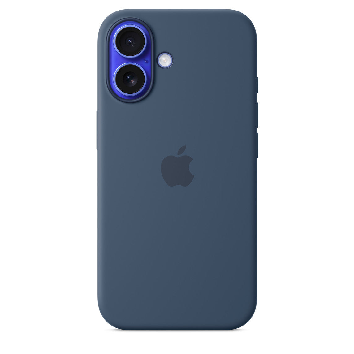 Iphone 16 Silicone Case with Mag Safe, Denim