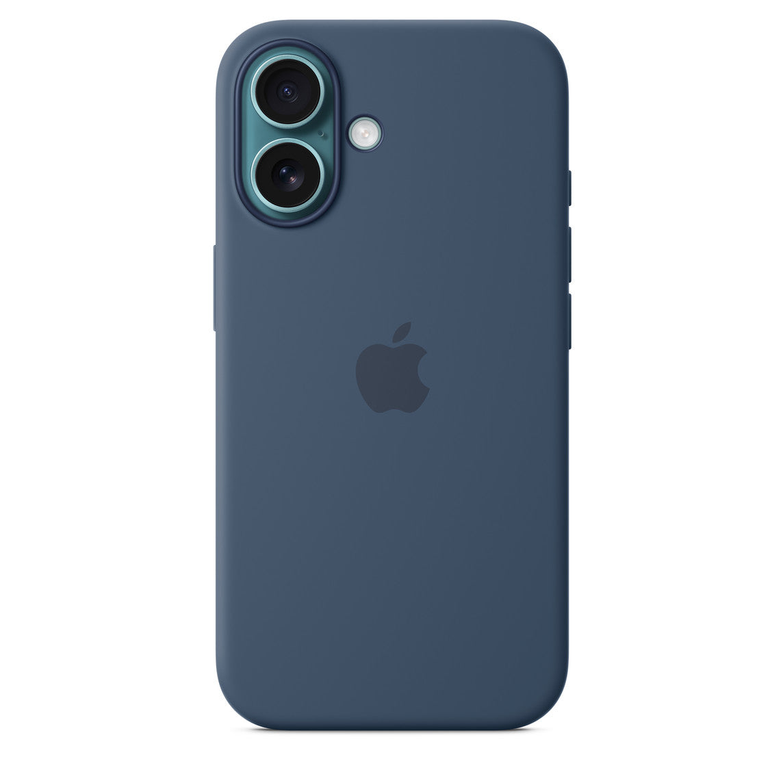 Iphone 16 Silicone Case with Mag Safe, Denim