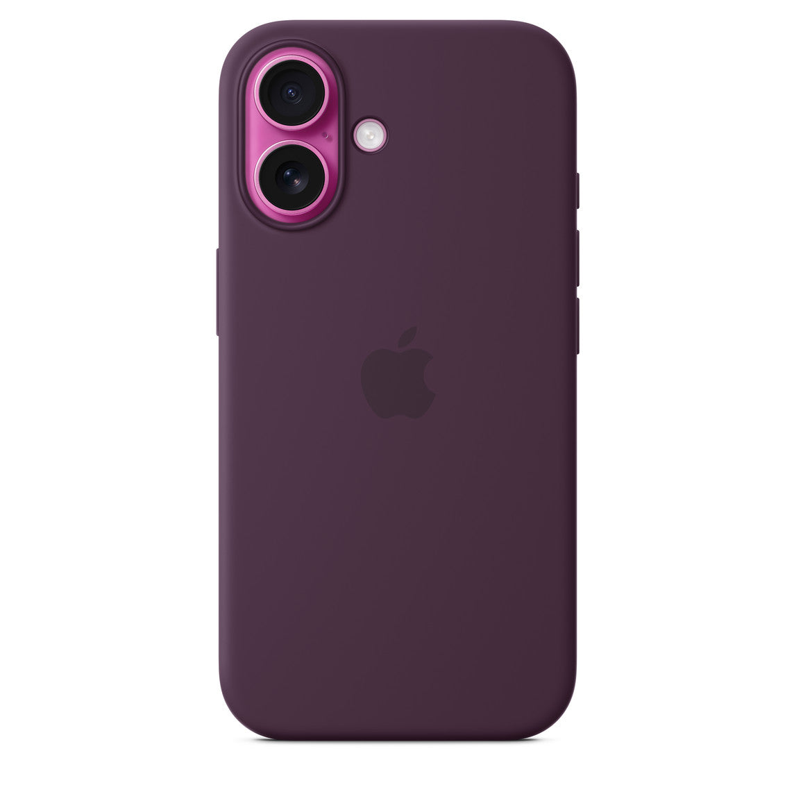 Iphone 16 Silicone Case with Mag Safe, Plum