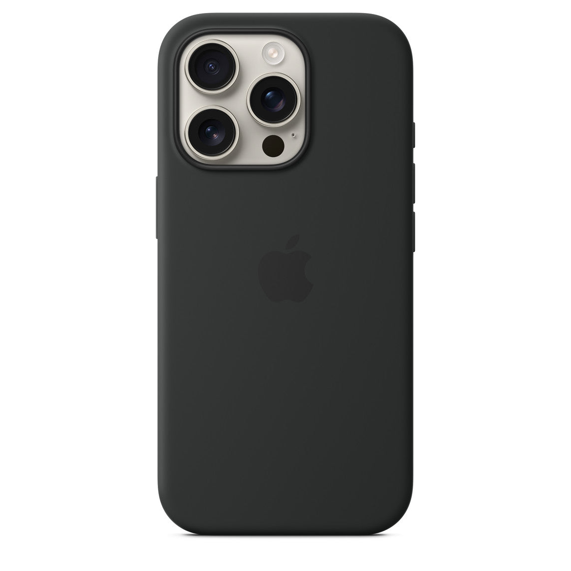 Iphone 16 Pro Silicone Case with Mag Safe, Black