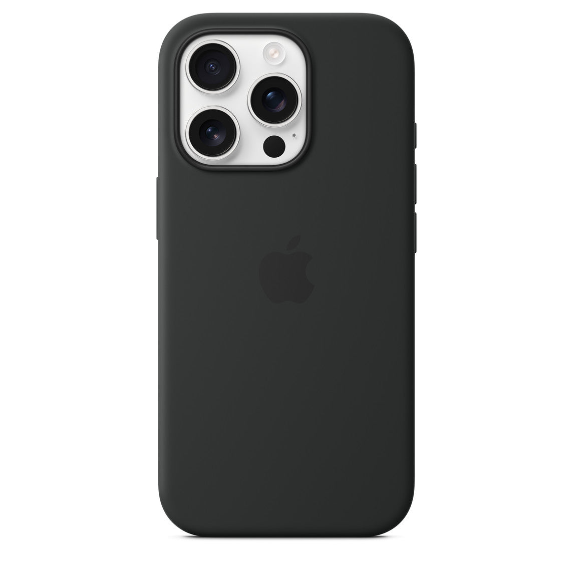 Iphone 16 Pro Silicone Case with Mag Safe, Black