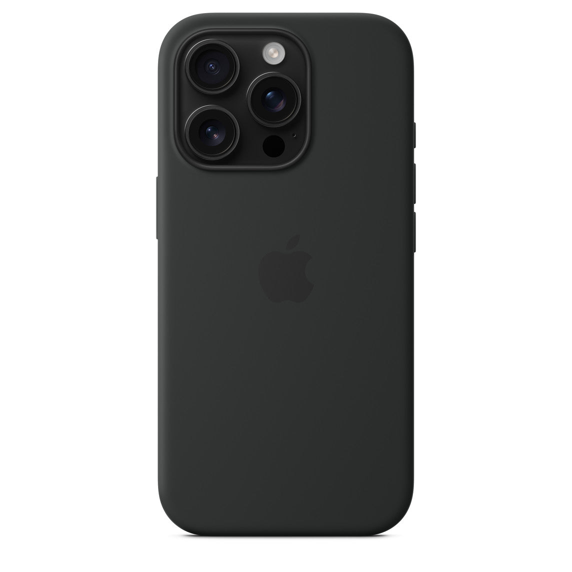 Iphone 16 Pro Silicone Case with Mag Safe, Black