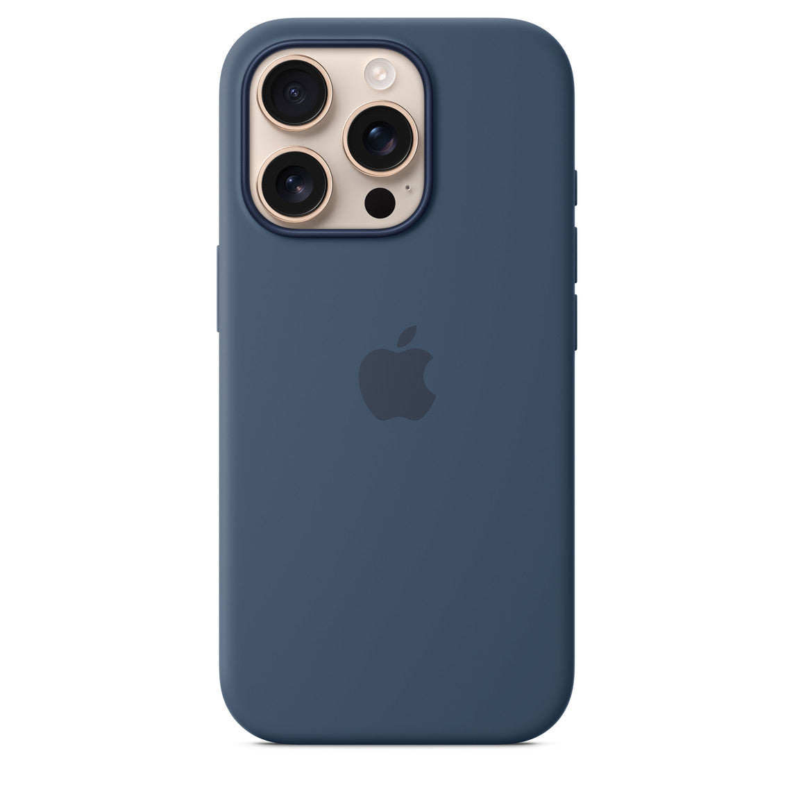 Iphone 16 Pro Silicone Case with Mag Safe, Denim